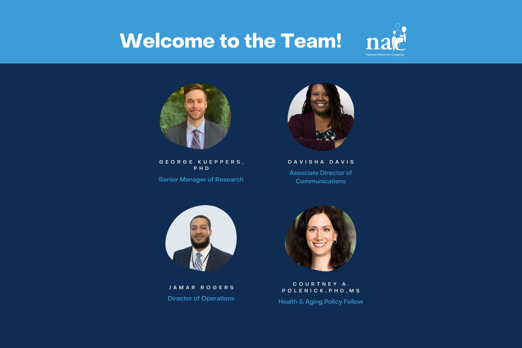 The National Alliance for Caregiving Bolsters Team with Strategic Hires and Promotion